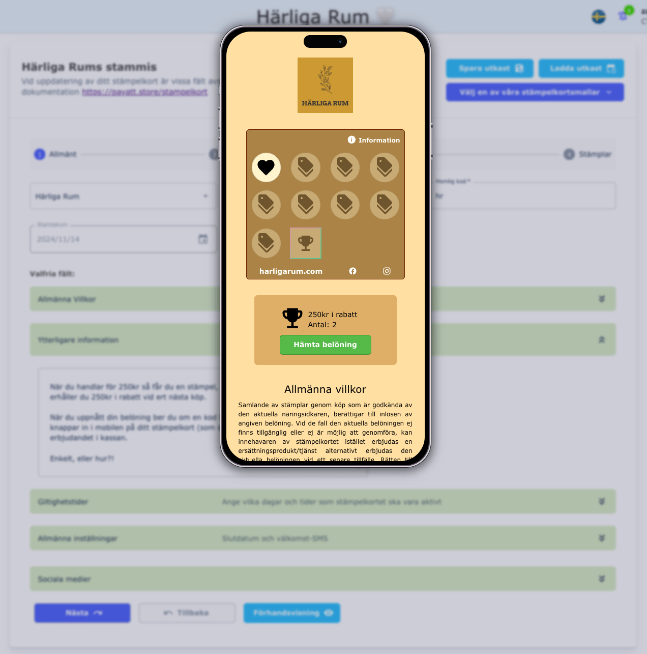 Härliga Rum portal layout