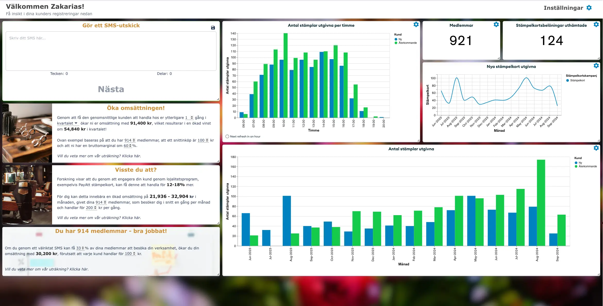 Portal dashboard